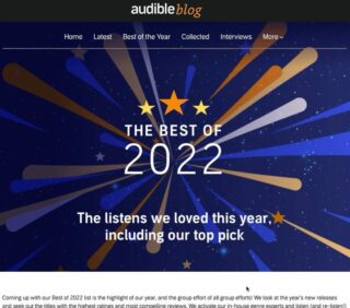 ive somehow ended up on a ‘best of’ list next to Stephen King?? honestly im baffled. shoot. this is cool. shoot. as @jesslourey says, ‘big love’ 🥰

#bestof2022 #audible #thequarrygirls